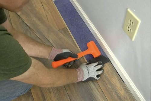 Miniatura 2 de Edward Tools Dead Blow Hammer 2 LB - Martillo soplador de mazo de acero para no rebote - Cubierta de poliéster naranja de alto impacto para evitar