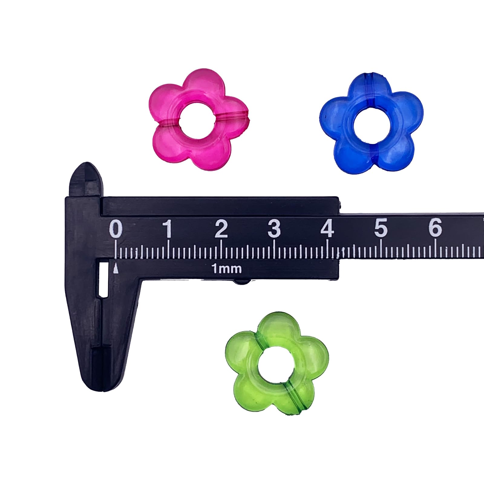 ⭐︎ バン花専用 Amazon.co.jp: ファイニエ ビーズ フラワー 混色 20mm 透明な