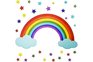 Maydahui Rainbow Cloud Wall Decal for Kids