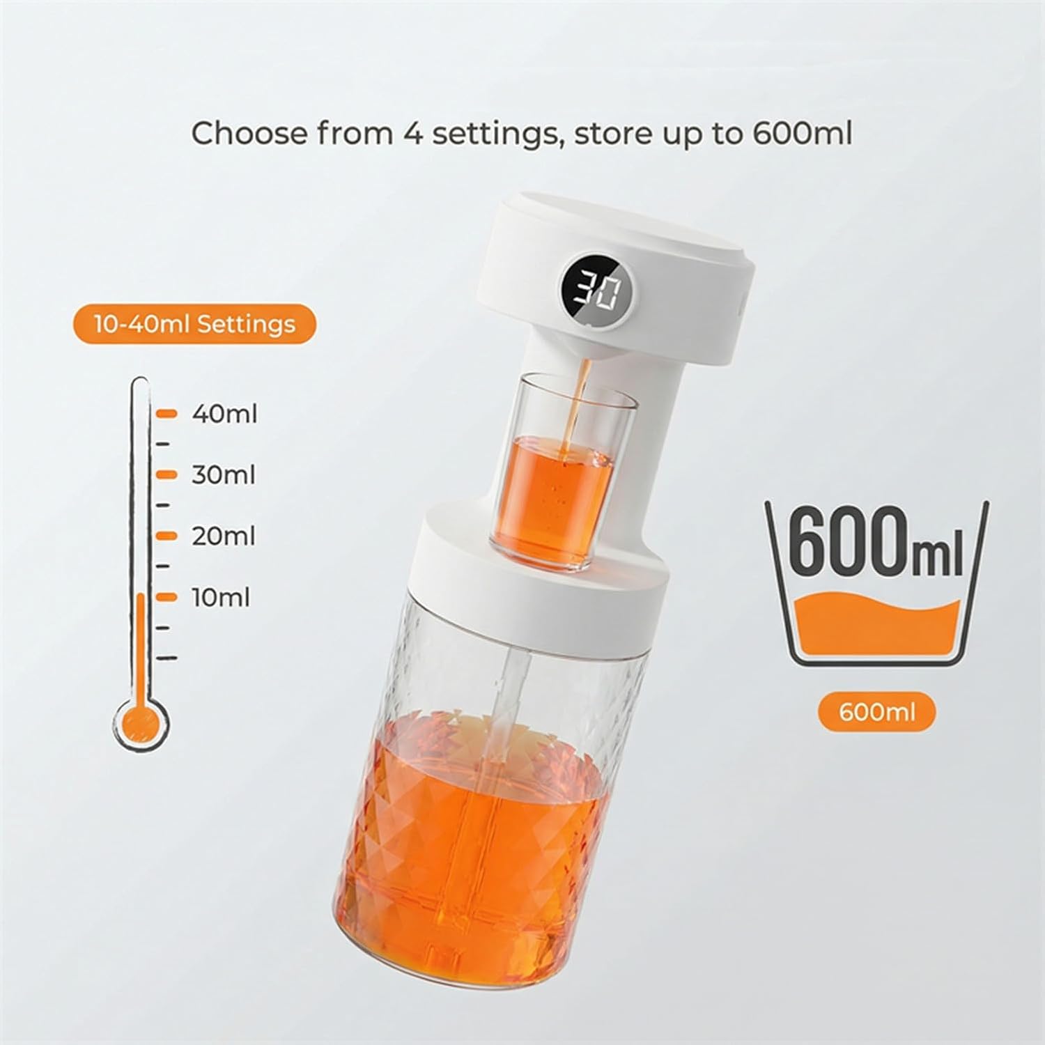 Automatic Mouthwash Dispenser for Bathroom, IPX6 Waterproof 20.29 oz Touchless Electric Mouth Wash Dispensers Bathroom Accessories with 2 Magnetic Cups, 4+1 Modes Wall Mounted Mouth Rinse Dispenser
