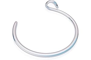 Thin Silver Lip Ring Clip On Hoop Piercing Jewelry