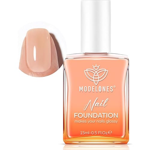 modelones Nail Strengthener Jelly Nude Nail Repair for Damaged Nails Strengthening Polish 15ml Nail Growth and Strengthener Natural Concealer Foundation Nail Care Gifts for Women