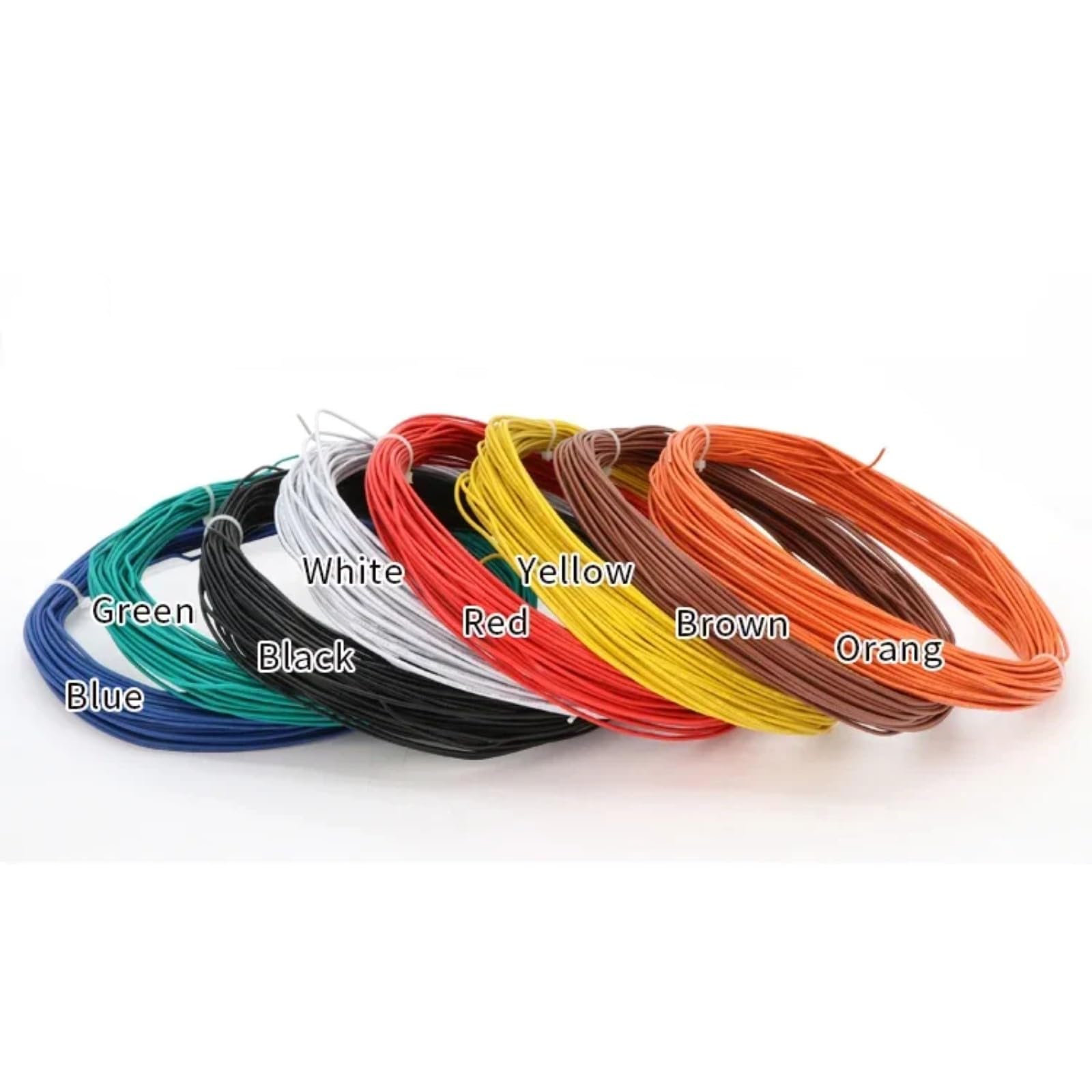 1/3/10/50M UL1007 Przewód kablowy 26 24 22 20 18 16 14AWG (zielona; 10meters; 16AWG)