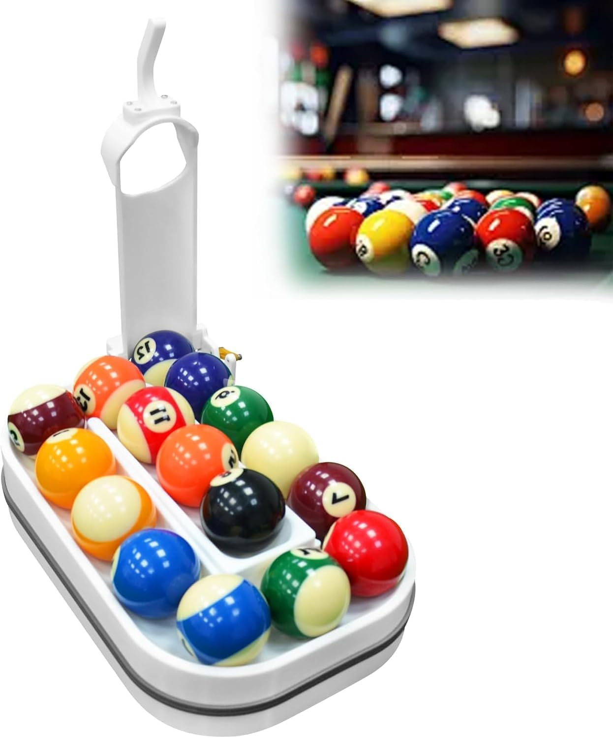 Pool Ball Rack, 3D Printed Billiards Training Tool, Portable Practice Triangle for Consistent Shots, Includes Maintenance Kit
