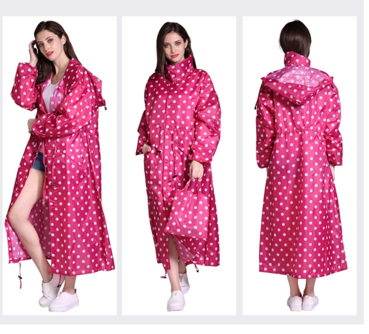 Płaszcz Przeciwdeszczowy Damski Długi Przeciwdeszczowy Poncho Wodoodporny Płaszcz Przeciwdeszczowy Z Kapturem Outdoor Travel Płaszcz Przeciwdeszczowy Ponczo