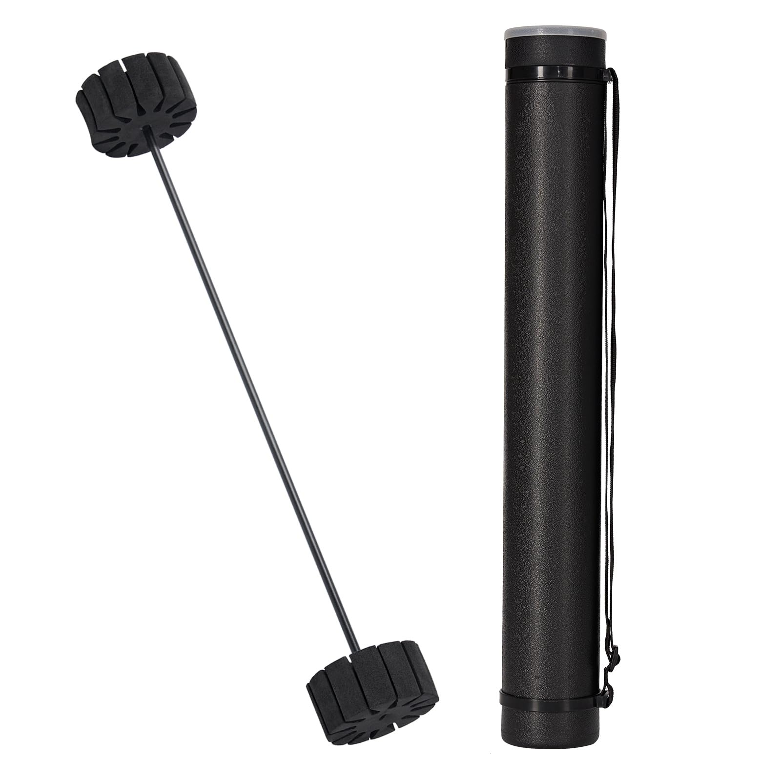 Toparchery Carquois pour flèches tubes, 63 à 100 cm, en plastique, avec séparateur de flèches EVA, accessoires de tir à l'arc