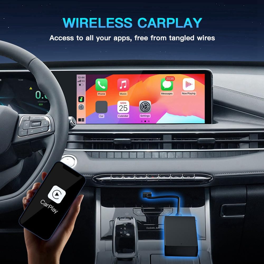Collegamento Carbit Plug And Play A Wireless CarPlay Android Auto Box Navigazione per Auto Interconnessione di Macchine per Auto Intelligenti