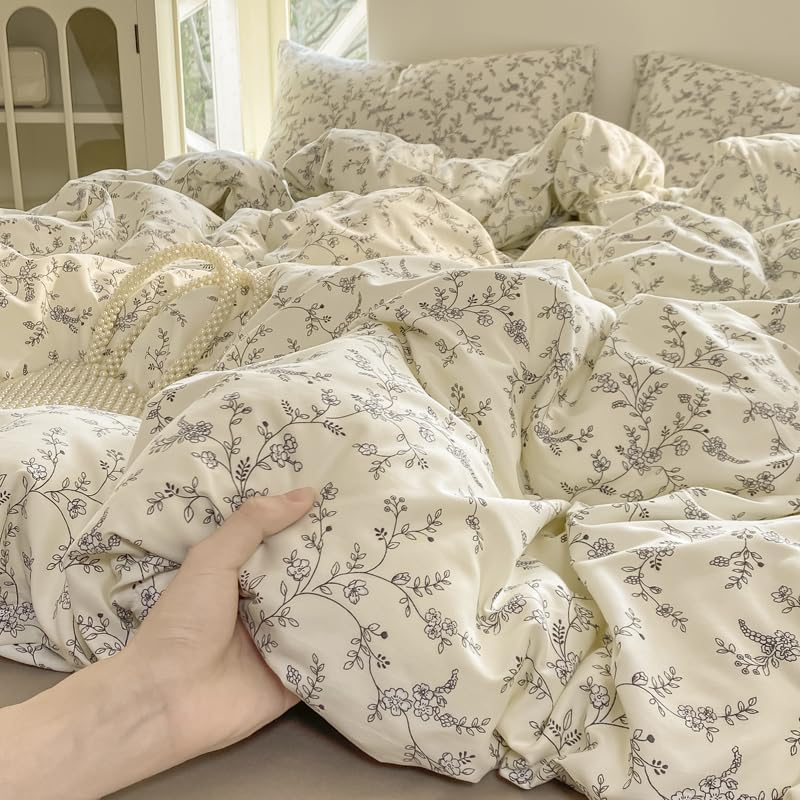 Amazon｜KIMKO 水洗い 花柄 掛け布団カバー 寝具 ベット用品 優しい