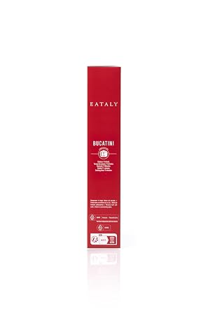 Eataly Italian Bucatini Pasta Noodles - 500g (17 oz.) Box -Authentic Durum Semolina Wheat - Made in Italy- Dried Pasta for Gourmet Dining, 1 Pack