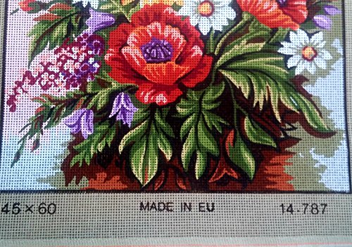 image for Gobelin-L GOBELIN L Assorted FLOWRS in A VASE Needlepoint Canvas, Mult