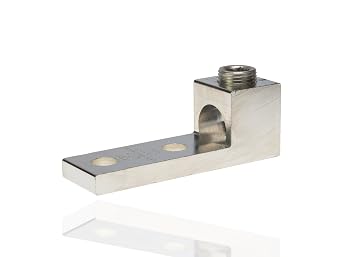 NSI 800L2 Dual Rated Mechanical Panelboard Lug, 800-300 MCM AWG Wire Range, 9/16" Mouting Hole, 1.44" Width, 1.69" Height, 4.75" Length