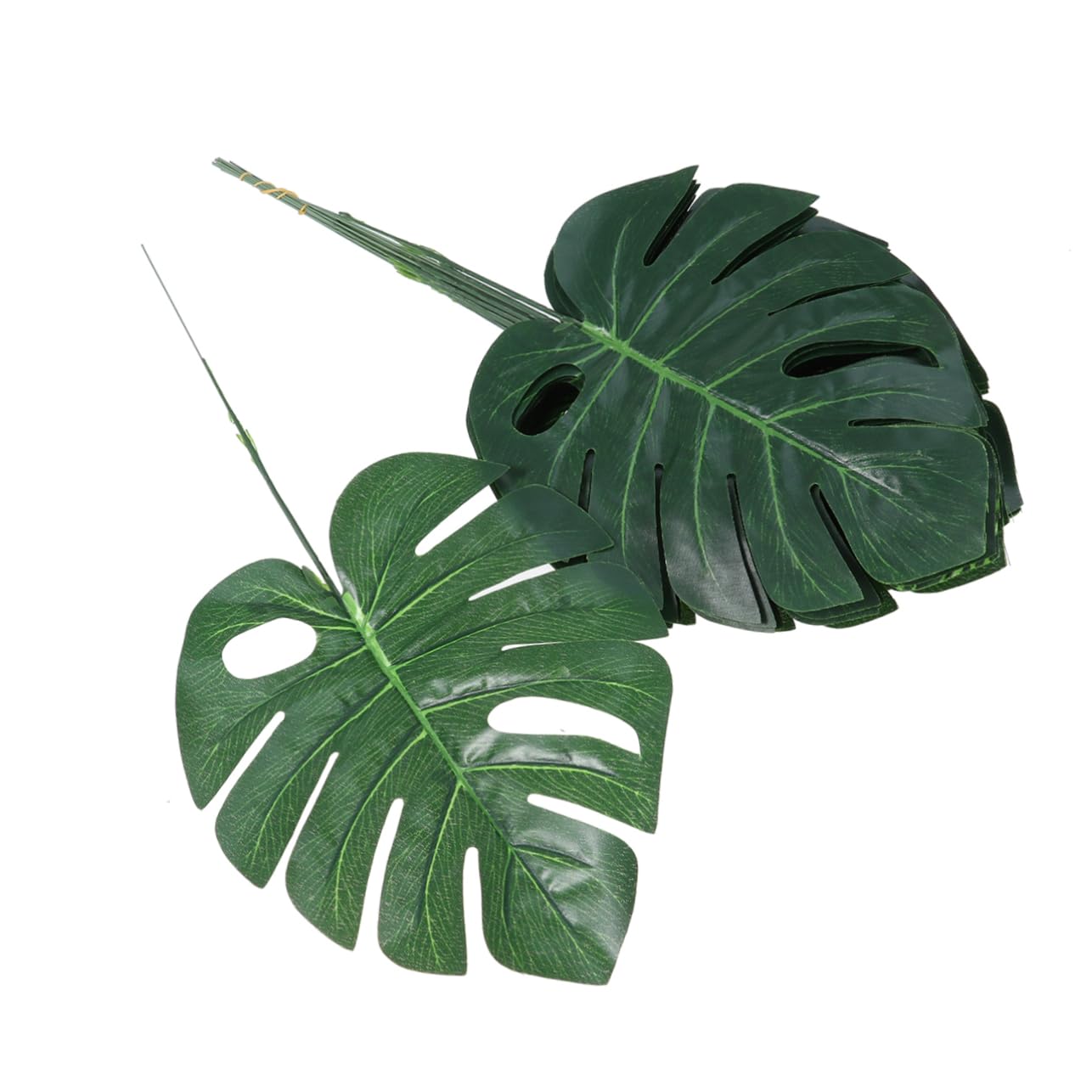 Amosfun 3 Set Di Foglie Di Monstera Artificiali Foglie Di Simulazione Realistiche Tropicali Artificiali Per La Decorazione Della Casa Finte Verdi 20 Pezzi * 3