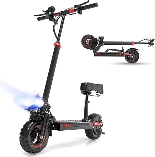 Miniatura 9 de Electric Scooter for Adults, 1200W Off Road Motor Fast E Scooter, Up to 34 MPH Top Speed & 40 Miles Long Range, 11" Off-Road Tires, 330lbs MAX Load,