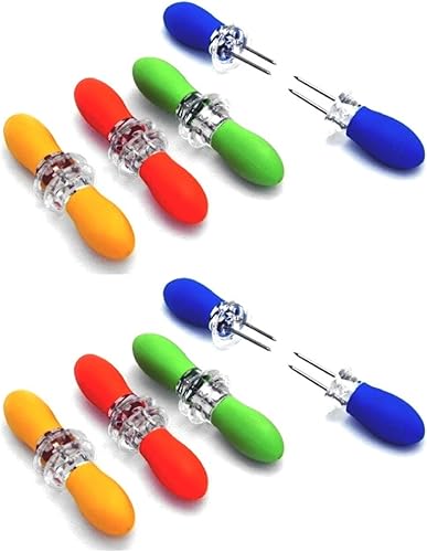 Chef Craft Porta maíz gigante entrelazado, 4 pares (2 paquetes)