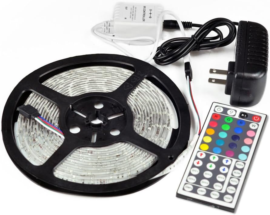 RV Awning Camper Boat recreational vehicle RGB LED Lights 14' feet of LED Strips with 44 key IR remote control