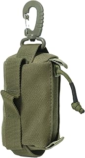 トラベル小銭入れ、メンズアウトドアウォレット, ポータブルチェンジポーチ, 現金財布、多機能オーガナイザー、鍵用コインホルダー、紙幣、イヤホン、カード