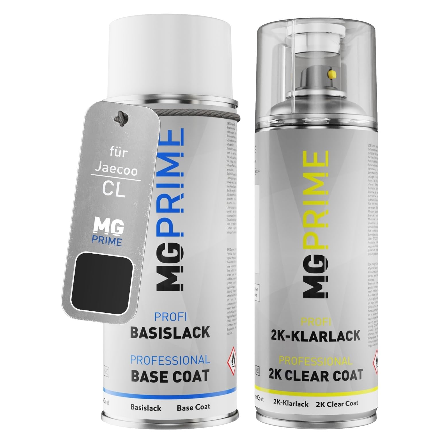 MG PRIME Autolack Spraydose für Jaecoo CL Night Black/Carbon Black +2K