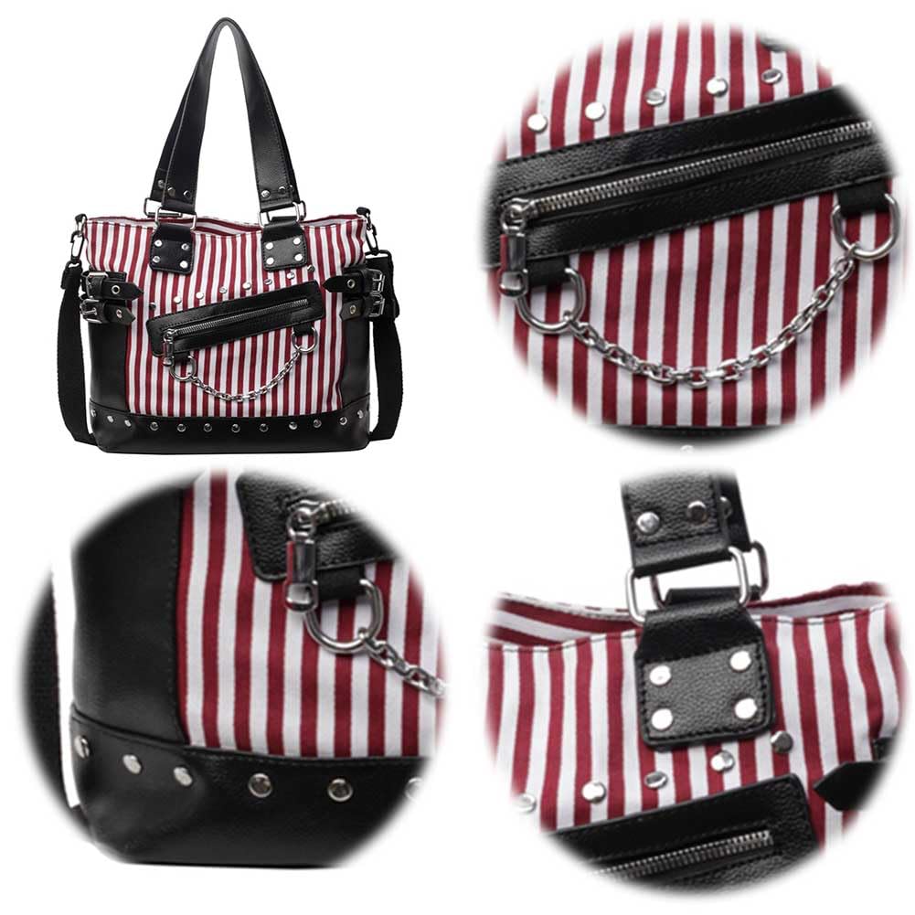 Bolso bandolera para mujer, con tachuelas, de gran capacidad, elegante bolso de hombro