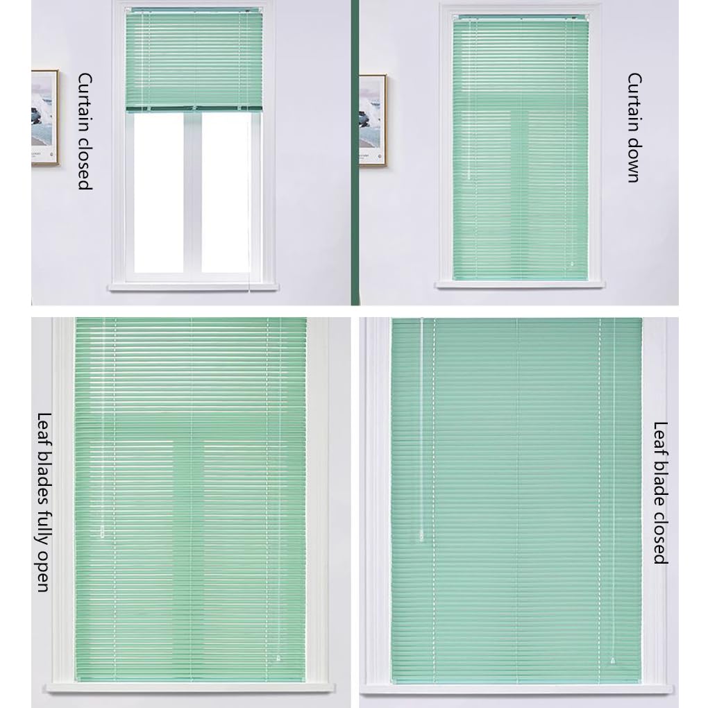 Store vénitien en métal en Aluminium,Facile à Installer,Lame de 25 mm pour Bureau à Domicile sur Mesure pour Intérieurs Bureau et Maison Adaptés pour Portes et Fenêtres (W50cm×H220cm,White)