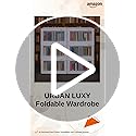 Image of URBAN LUXY Foldable Plastic Rack for Storage /Kitchen Cupboard /Sturdy Wardrobe for Clothes /Multipurpose Storage Organizer /Closet for Bedroom /Living Room /Laundry Room (White-Storage BIN - 2DOOR, 2PCS)