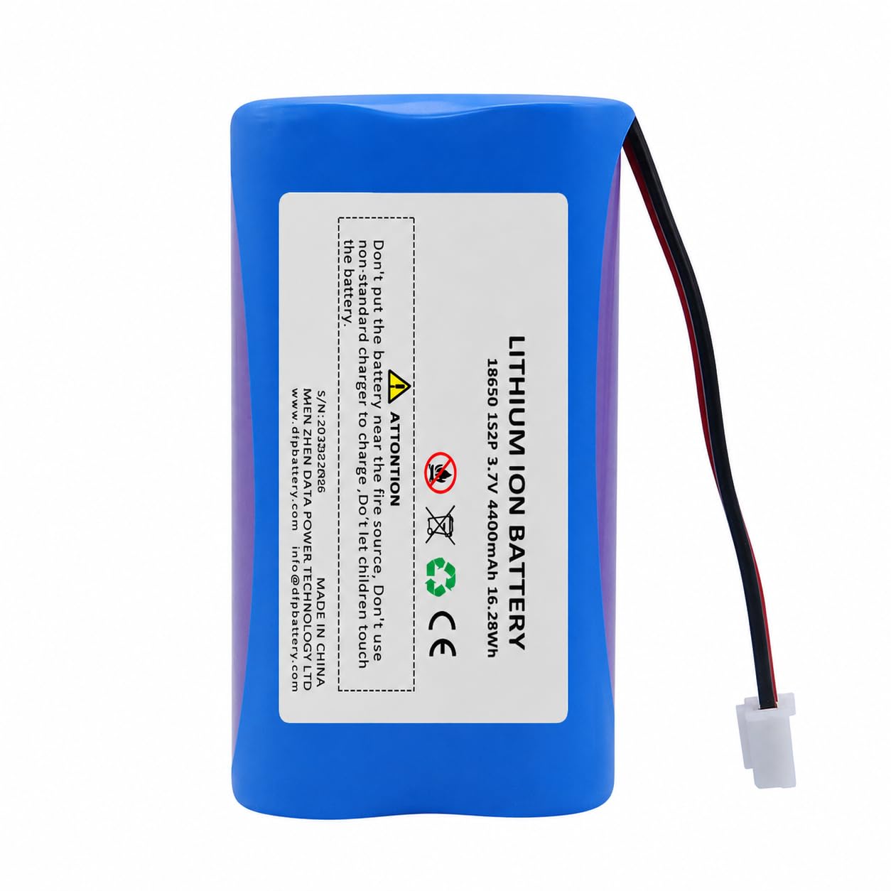 3.7V 4400mAh 1S2P Lithium-Ion Battery Pack for Car Vacuum Cleaner | Rechargeable Li-Ion Battery with Protection Circuit-image-30