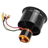 RC Ducted Fan, High Performance 12 Blades EDF with Brushless Motor for RC Airplane, EDF 50mm, Lightweight and Efficient Design for Drone, Model Aircraft, and UAV Applications