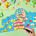 Pack of 36 Birthday Crowns for Kids - Colorful Paper Party Hats for Students Classroom School VBS Party Supplies - Image 3