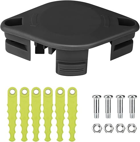 THTEN ACFHRL2 - Cabezal de cuchilla para malezas compatible con recortadoras de cuerda Ryobi de 18 V, 24 V y 40 V, se adapta a RY40210, RY40210A,