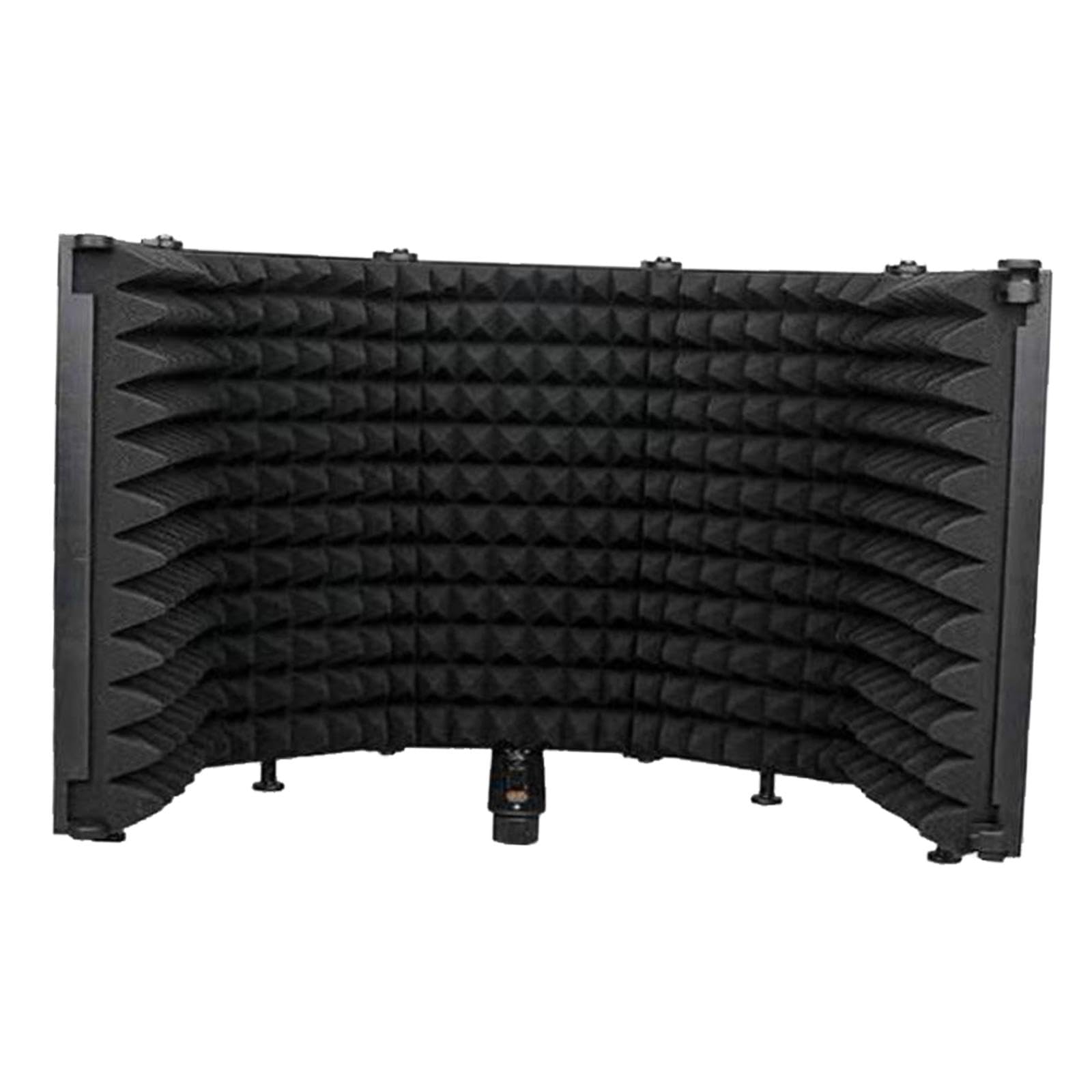 Protector de Aislamiento de Micrófono, Filtro de Panel de Grabación Vocal, Parabrisas Ajustable de Alta Densidad para Podcasts Vocales, 5 Paneles