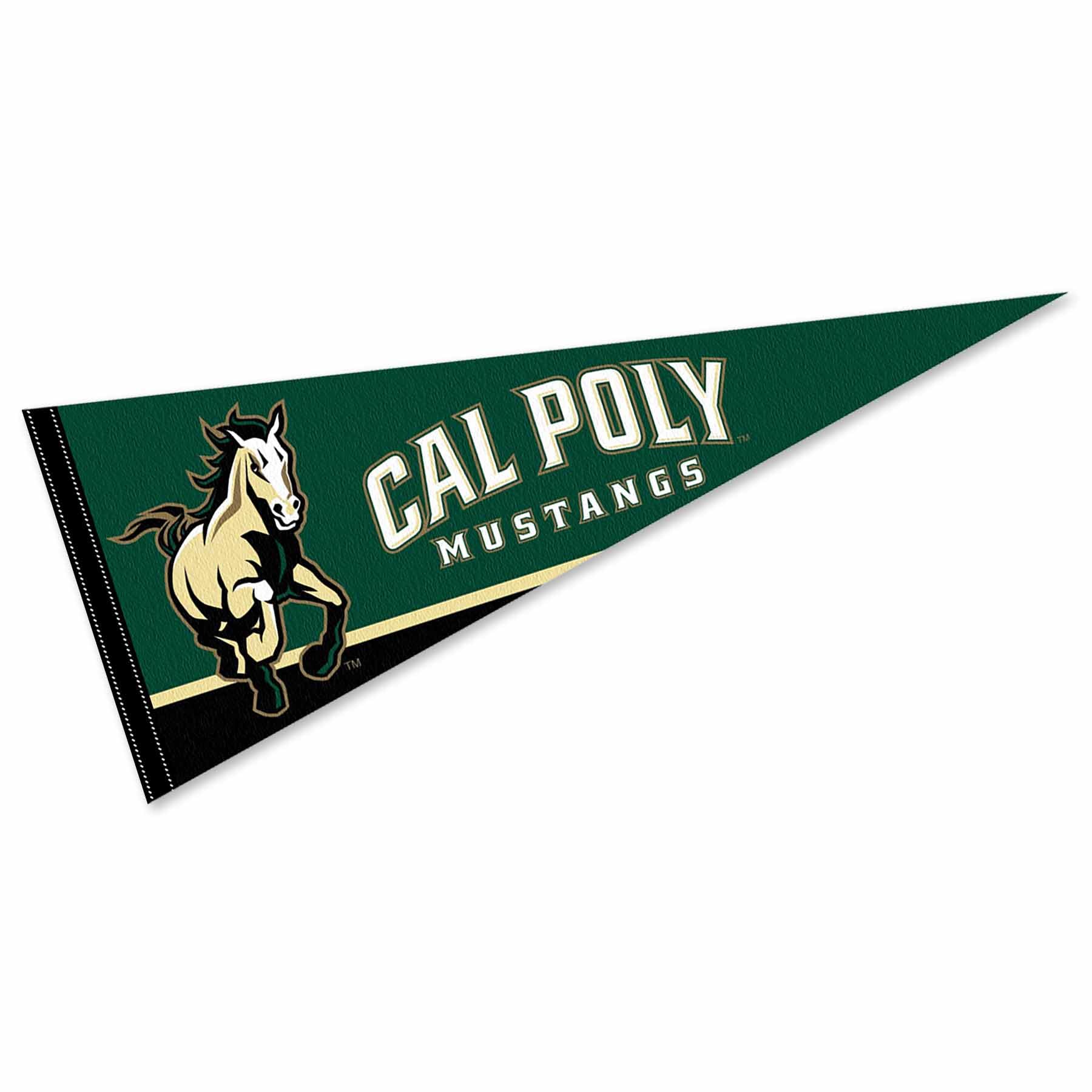 cal poly mustangs pennant full size felt