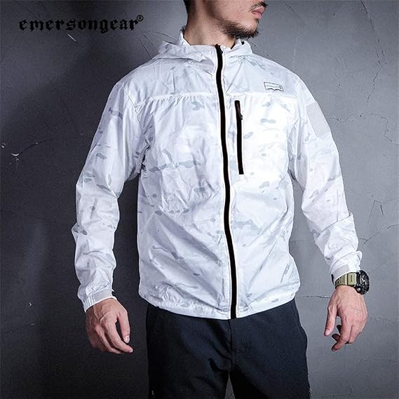 emersongear T.A.S.L Series Windliner,Tact Style Windbreaker with Hood,Quick Dry