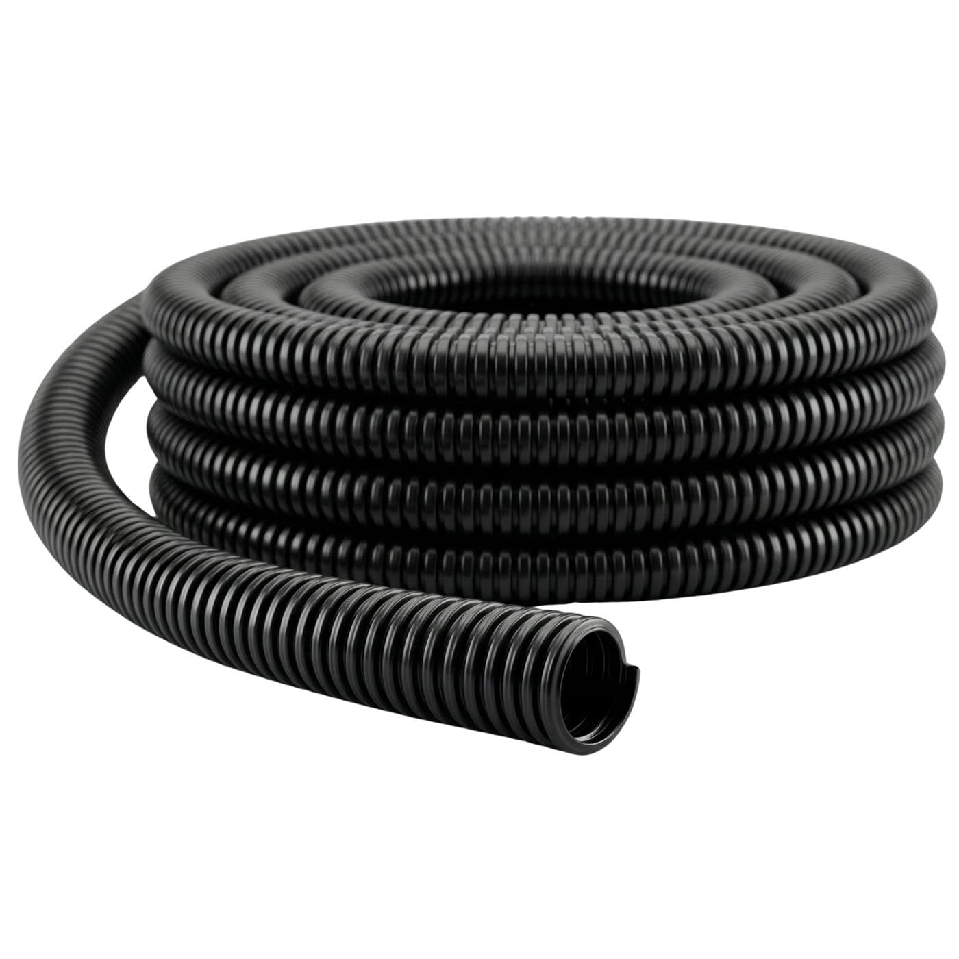 Lumonic 25m Tubo corrugato non scanalato | Diametro interno 17mm | -40...+125°C | Polipropilene ignifugo | Guaina vuota per installazione sotterranea, solare, cablaggio casa, autoveicolo, armadio elet