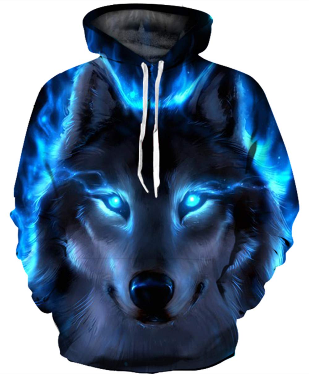 Unisex 3D Pattern Print Athletic Pullover Hoodies Hooded Sweatshirts