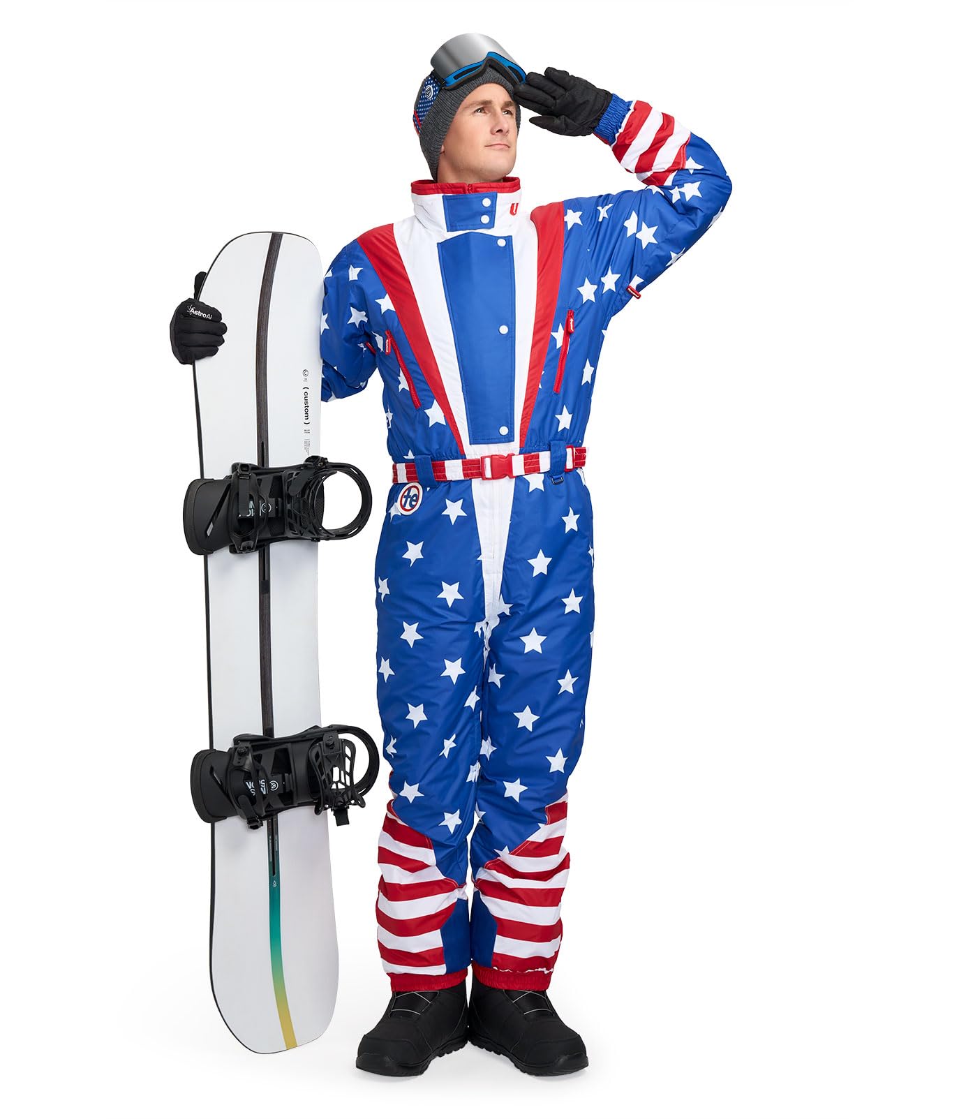 Amazon.co.jp: Tipsy Elves メンズ アメリカ国旗 USA スキースーツ