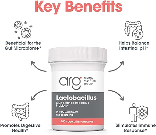 Miniatura 4 de Allergy Research Group Lactobacillus 100 cápsulas vegetales