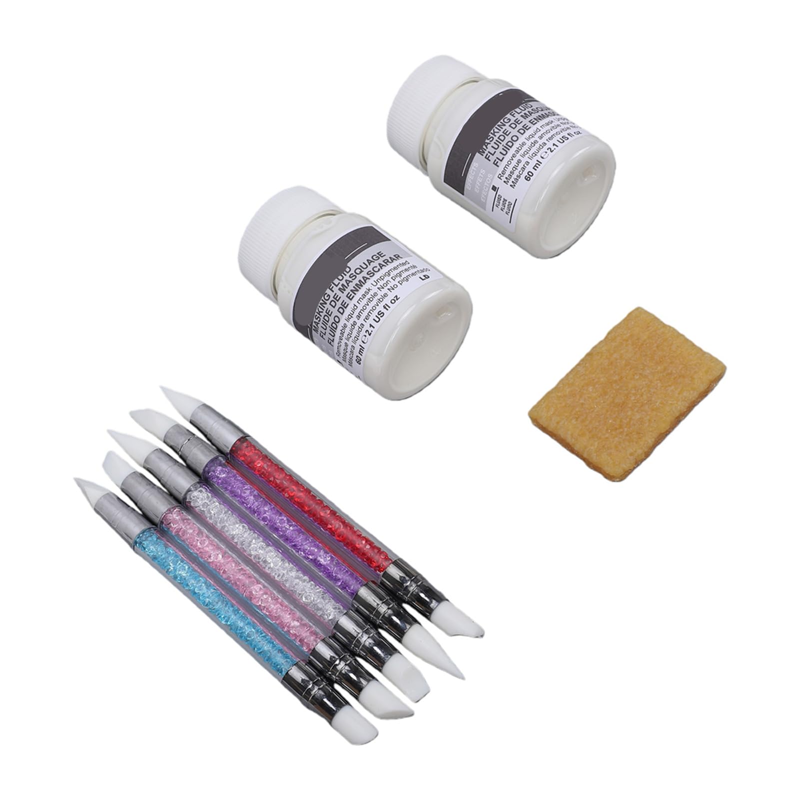 Líquido de enmascarar acuarela de 60ml con borrador y bolígrafos para técnicas mixtas