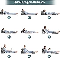 Vista 4 de Yojoker Juego de 6 almohadas ortopédicas de cuña para dormir, espuma poscirugía para el cuerpo, alivio del dolor de espalda y piernas, almohadas
