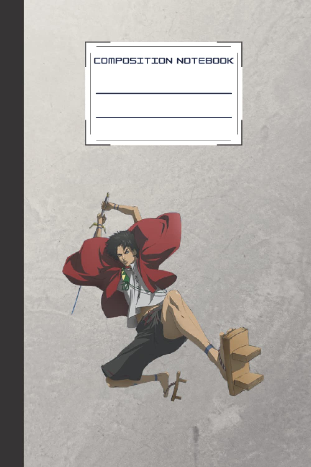 Composition Notebook - Japanese Samurai Style Notebook - Good Gift For Japan Fans - Samurai Champloo Mugen Anime Notepad - 6x9 inch, 120 Pages, Notepad for notes