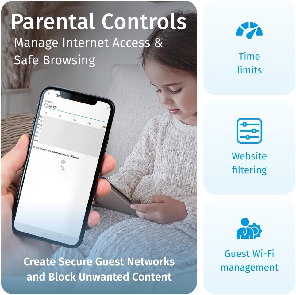 Keenetic Parental Controls interface on mobile app