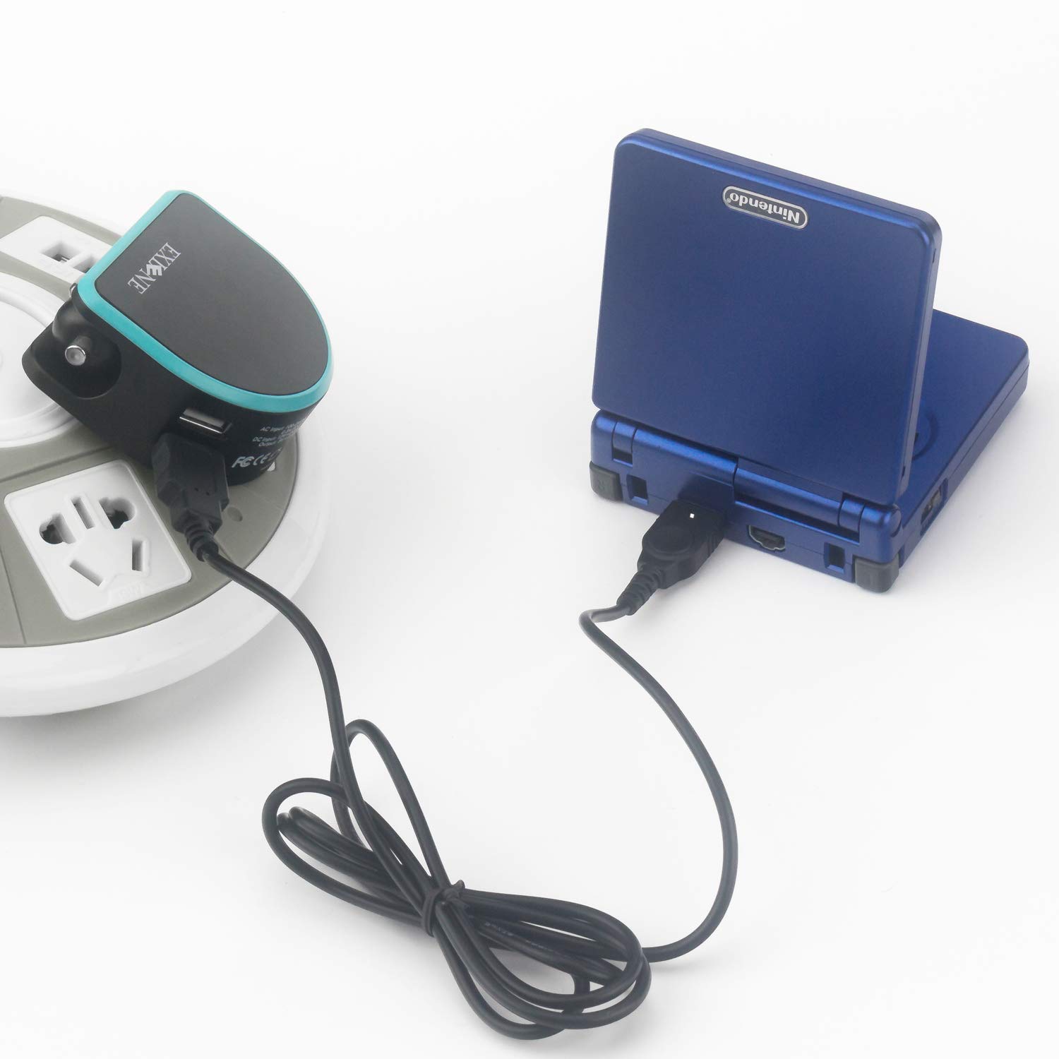 10 Cavi USB Caricabatteria Per Nintendo Game Boy Advance SP E NDS, Lunghezza 1,2 Metri, Colore Nero