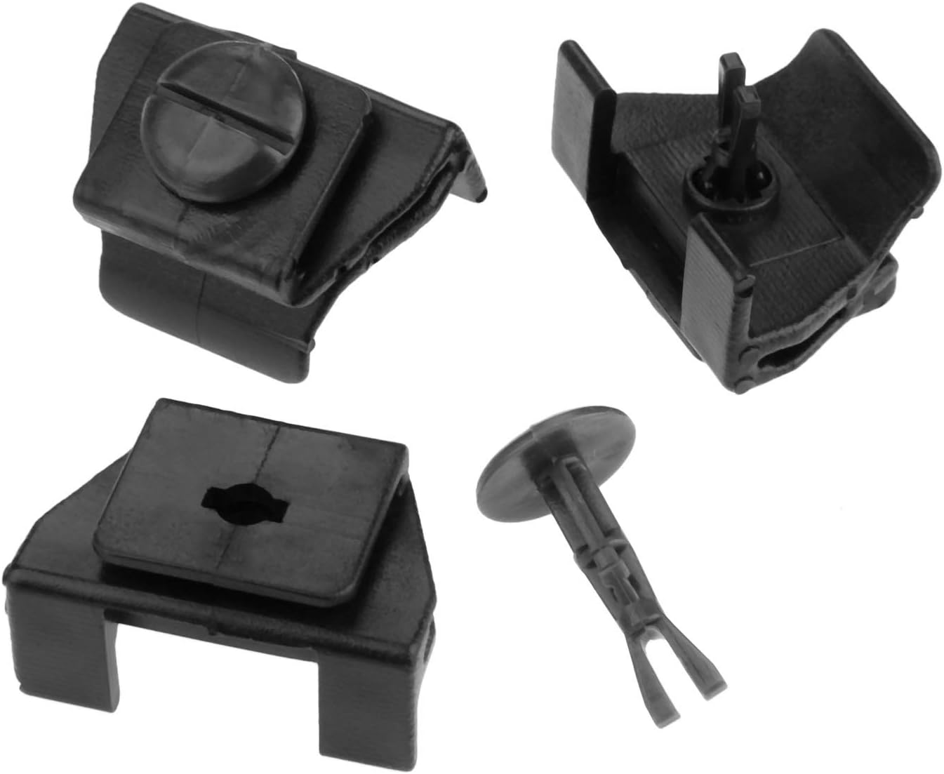 Mtsooning 4PCS Front Fender Bumper Cover Clip Pin Kit, Plastic Bumper