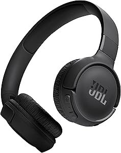 JBL TUNE 520BT ワイヤレスヘッドホン bluetooth 密閉型 最大約57時間連続再生 オンイヤー USBタイプC充電 マルチポイント JBLアプリ対応 ブラック JBLT520BTBLK