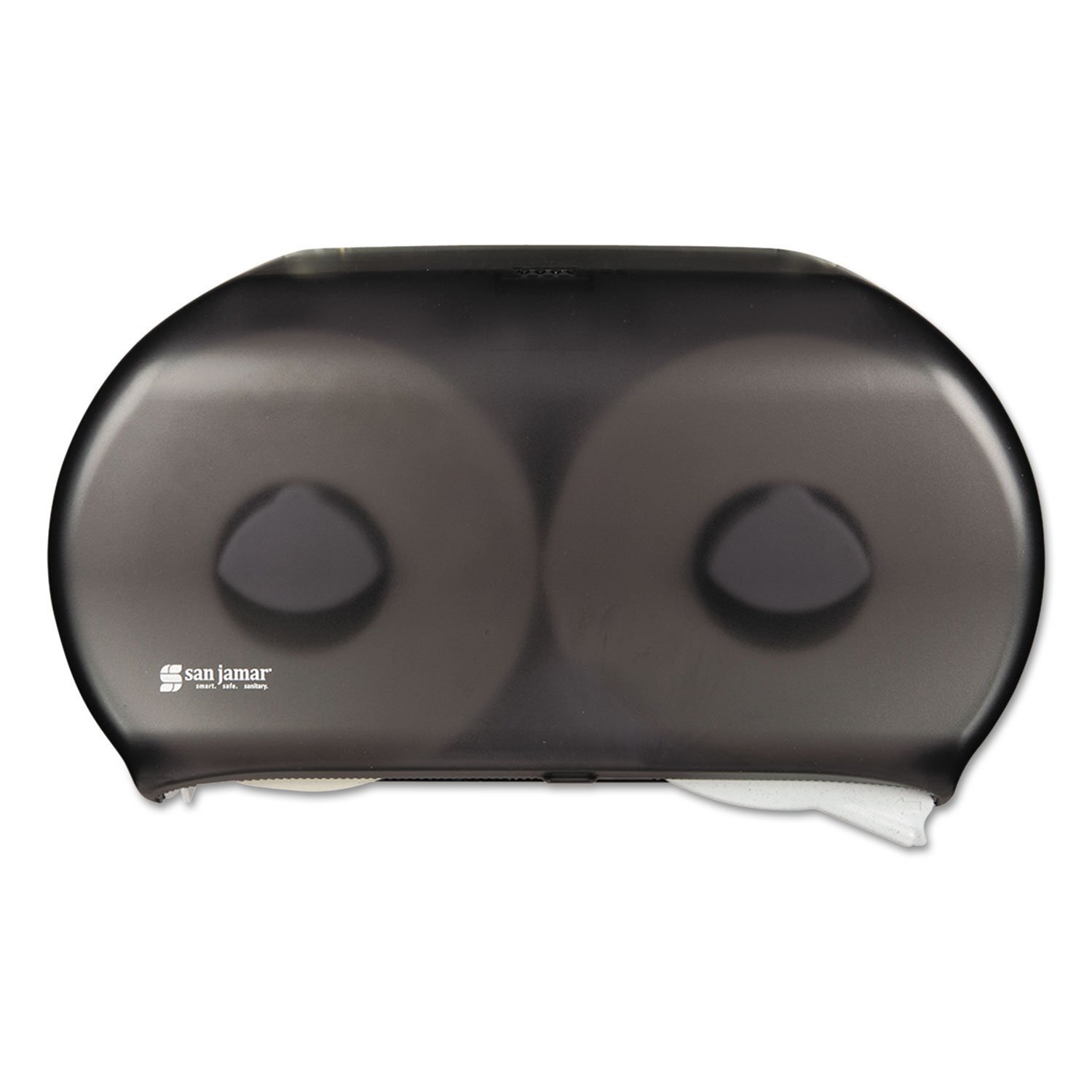 sanr4000tbk – Rollo de doble tejido Jumbo dispensador, 19 x 5 1/4 x 12, transparente negro
