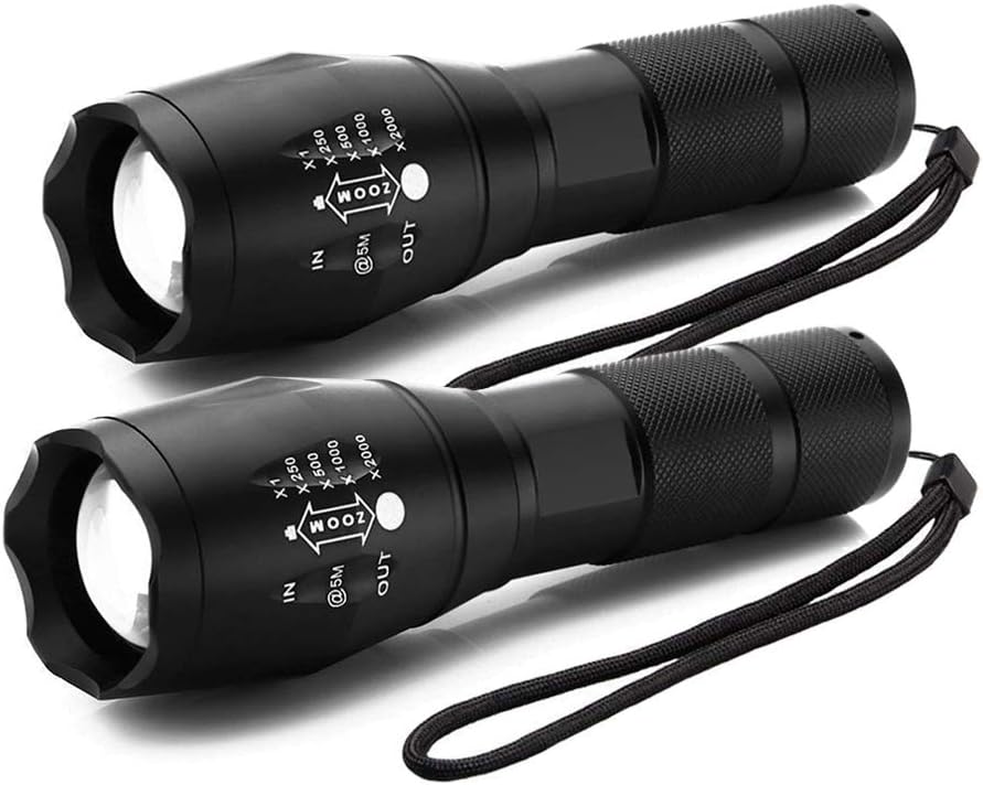 Two packs of lightweight LED torch