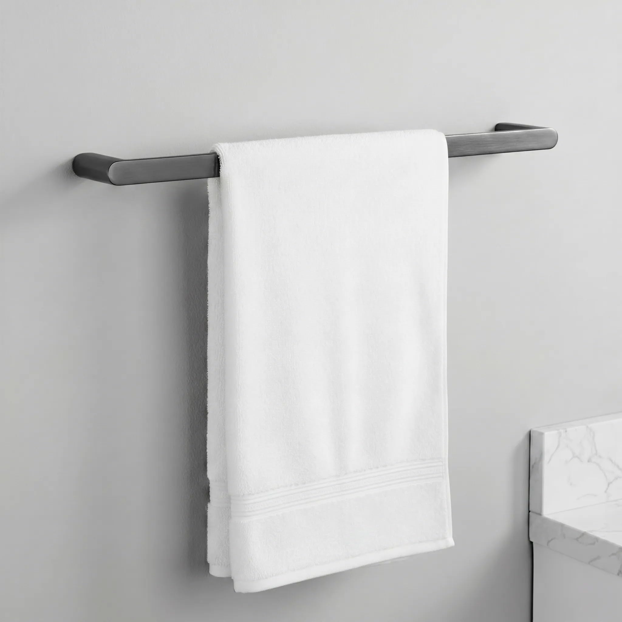 Rea - Juego de Perchas de baño Mati 4 Piezas - Titanio - Metal - 10 x 10 x 10 cm
