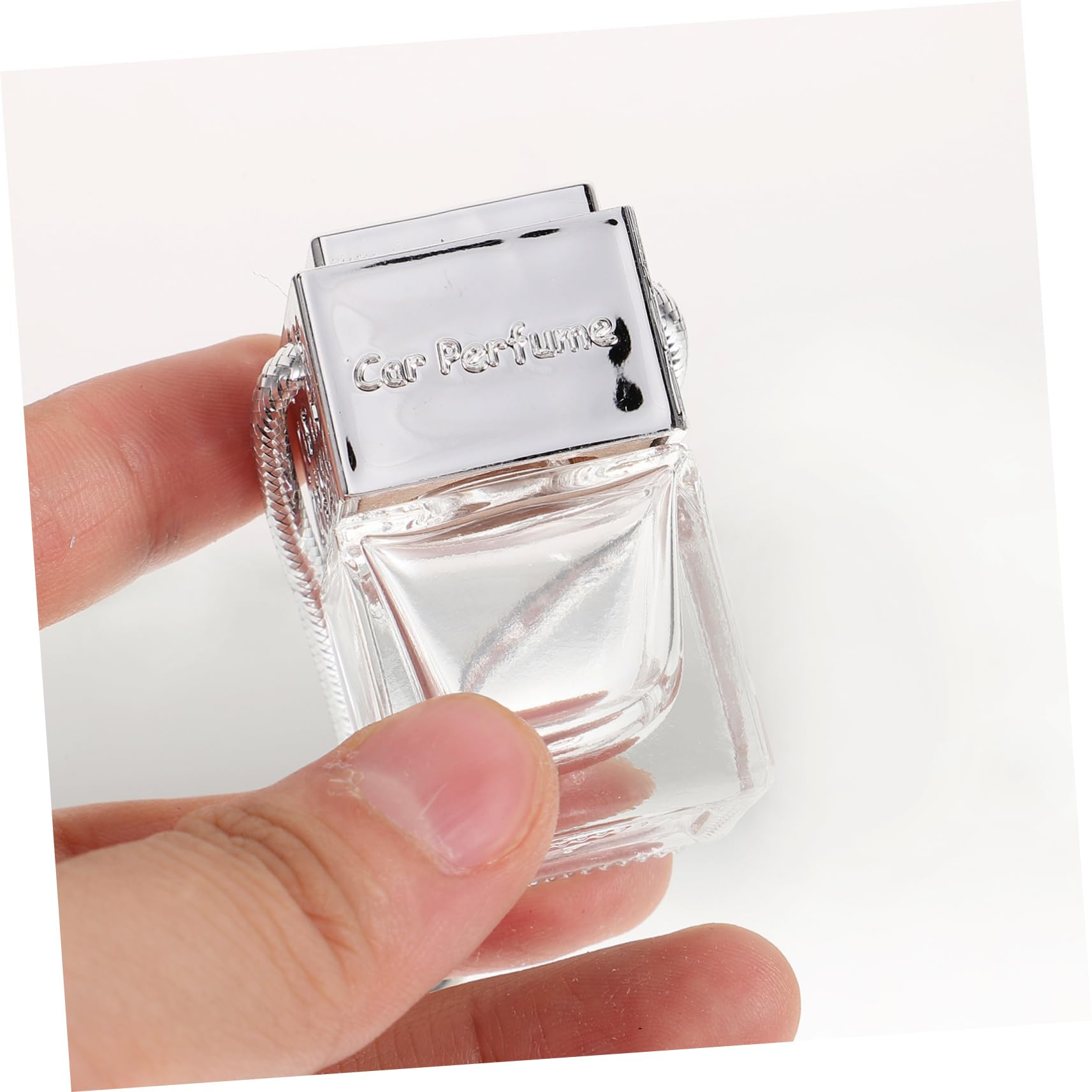 Bottiglia Profumo Auto Sospesa in Vetro 8ml 20 Pezzi Argento | Dispenser Portatile per Fragranze, Contenitore Aromi Multifunzione, Uso Quotidiano
