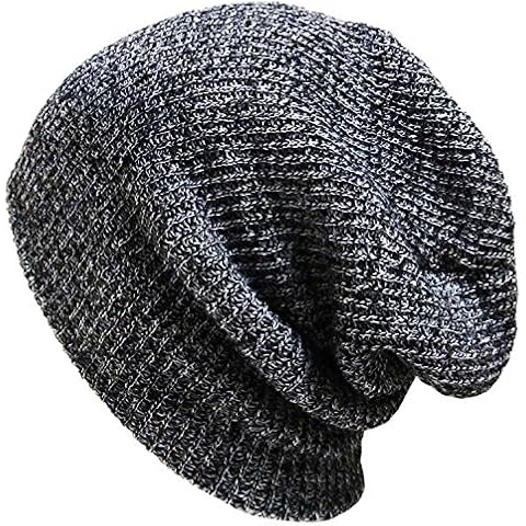 Thenice Oversized Baggy Fit Slouch Daily Beanie Skull Cap (Dark Grey) Cover