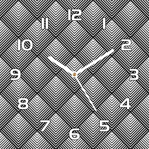 Horloge géométrique hypnotante verre de sécurité 30cm