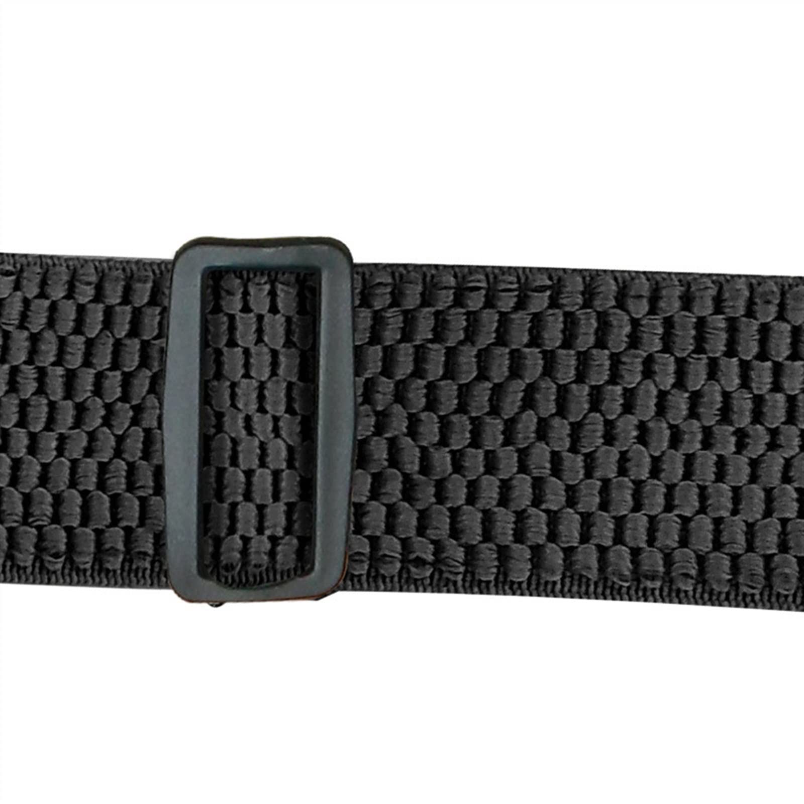 Bretelles de travail robustes pour homme - 3,8 cm de large - Dos en X - 4 fermetures en plastique - Bretelles élastiques réglables - Noir