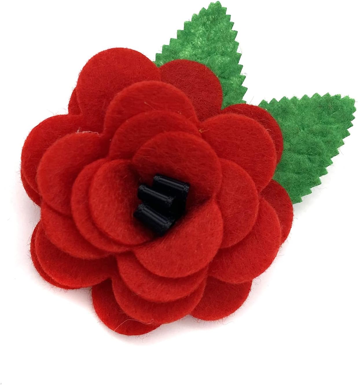 Red Poppy Brooch Lapel Badge Pin Red Flower Brooches Veterans Memorial Day Solider Remembrance Day Gift